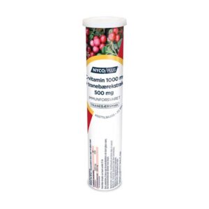 C-vitamin Tranebær 1000 mg 20 Brusetabletter
