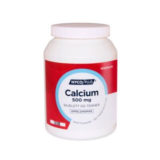 Nycoplus Calcium 500 mg Appelsinsmak Tyggetablett