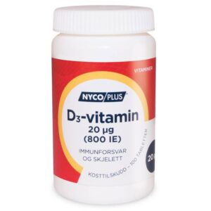 Nycoplus D3-Vitamin 20µg 100 tabletter