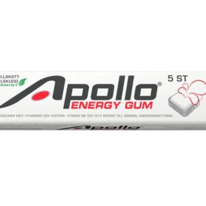 Apollo Energy Gum Spearmint 5 tyggegummi