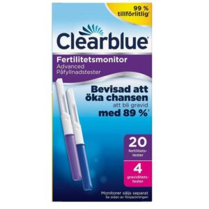 Clearblue Testpinner til Advanced Fertilitetsmonitor 20 fertilitetstester + 4 graviditetstester