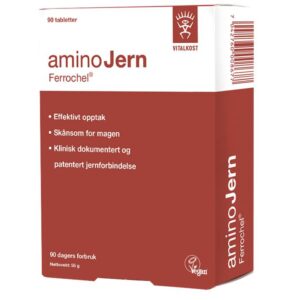 Ferrochel AminoJern 25 mg 90 tabletter