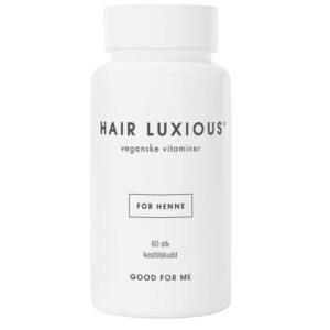 Hair Luxious Veganske Vitaminer for Henne 60 tabletter