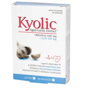 Kyolic Aged Garlic Extract + Q10 30 kapsler