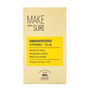 Make Sure Graviditetstest Strimmel 10 selvtestere