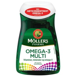 Möllers Pharma Omega-3 Multi Høykonsentrert 80 kapsler