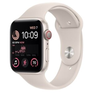 Apple Watch SE (2022) GPS + Cellular 44mm Starlight Aluminium Case with Starlight Sport Band