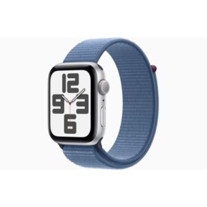Apple Watch SE (2023) GPS 44mm - Silver Aluminium Case with Winter Blue Sport Loop