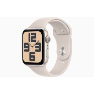 Apple Watch SE (2023) GPS 44mm - Starlight Aluminium Case with Starlight Sport Band - M/L
