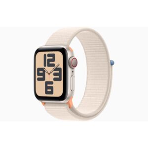 Apple Watch SE (2023) GPS + Cellular 40mm - Starlight Aluminium Case with Starlight Sport Loop