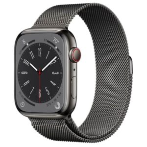 Apple Watch Series 8 GPS + Cellular 45mm Graphite Stainless Steel Case with Graphite Milanese Loop
