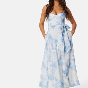 Bardot Vibrant tie dye midi dress Blue 38(UK10)