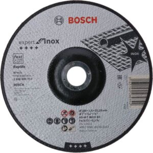 Bosch Kappeskive krum Expert for Inox - Rapido AS 46 T INOX BF, 180 mm, 1,6 mm