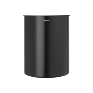 brabantia - waste basket - 15 L - steel chromed PVC - matte black