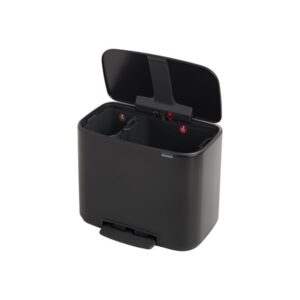 brabantia Bo Brabantia 11L + 23L Bo Pedal Bin - Matt Black