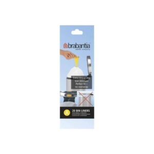 brabantia Size A - trash can liner - 3 L - high-density polyethylene (HDPE) - white
