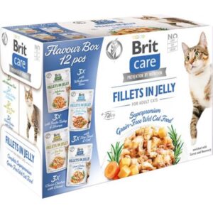 Brit Care Cat Flavour box Fillet in Jelly 4*3 pcs. (12*85g