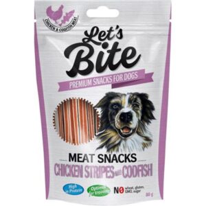 Brit Lets Bite Meat Snacks chicken w. codfish 80g