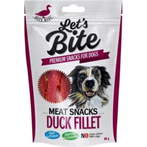 Brit Lets Bite Meat Snacks Duck Fillet 80g