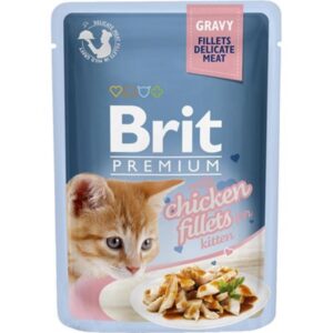 Brit Premium Gravy w/ Chicken Fillets for Kittens 85g