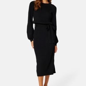 BUBBLEROOM Amira knitted dress Black 2XL