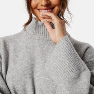 BUBBLEROOM Betina Turtleneck Sweater Grey melange XS