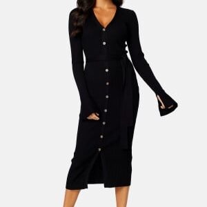 BUBBLEROOM Fine Knitted Cardigan Dress Black M