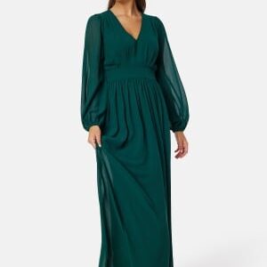 Bubbleroom Occasion Isobel Long sleeve Gown Dark green 36