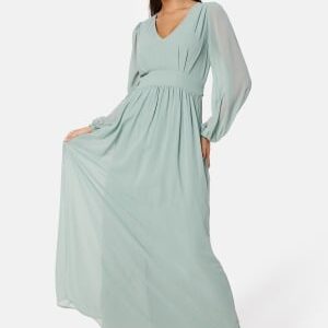 Bubbleroom Occasion Isobel Long sleeve Gown Dusty green 42