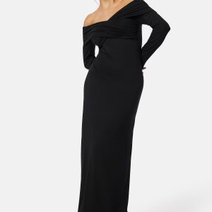 BUBBLEROOM Off Shoulder Maxi Dress Black S