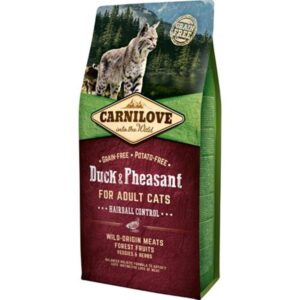 Carnilove Duck & Pheasant for Adult Cats - Hairball Control 6 kg
