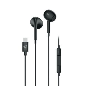CELLY UP1300TYPEC - USB-C Stereo Wired Earphones - Black