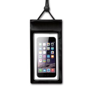 ConnecTech water repellent bag with strap for smartphones. Black