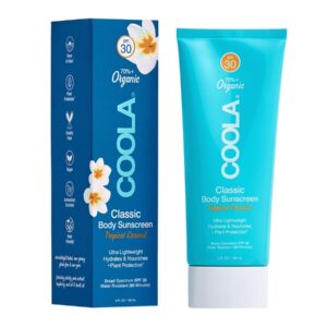 COOLA Classic Body Lotion SPF30 Lett, pleiende og luktfri solkrem til kropp med vitamin C, 148ml - 148 ml