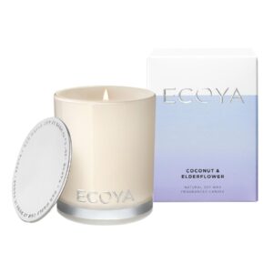 Ecoya Coconut & Elderflower Candle 80 gr 25t brennetid - 80 g