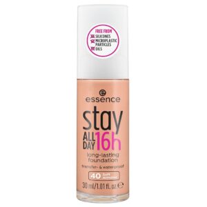 essence Stay All Day 16h Long-Lasting Foundation 40 Soft Almond - 30 ml