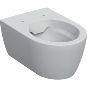 Geberit iCon wall-hung toilet concealed mounting rimfree: t = 53cm white / keratect