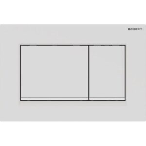 Geberit sigma30 actuator plate 246 x 164 x 12 mm dull white easy-to-clean-coated