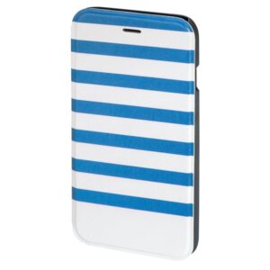 Hama "Stripes" Booklet Case for Apple iPhone 6/6s blue/white