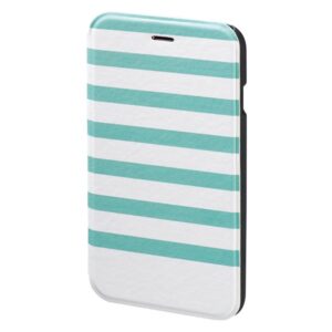 Hama "Stripes" Booklet Case for Apple iPhone 6/6s turquoise/white
