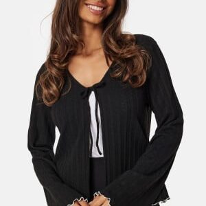 Happy Holly Knitted Tie Top Black 44/46