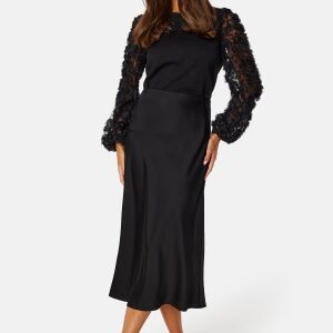 Happy Holly Mesh Sleeve Top Black 32/34