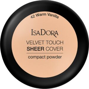 IsaDora Velvet Touch Sheer Cover Compact Powder Warm Vanilla - 10 g