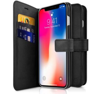 ITSKINS Book cover and back cover in one for iPhone XR 6.1 ". Black