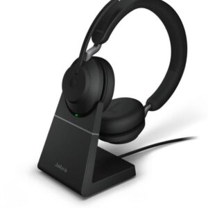 Jabra Evolve2 65 Link380c MS Stereo Stand Black