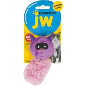 JW Cataction Catnip Racoon Purple/Pink