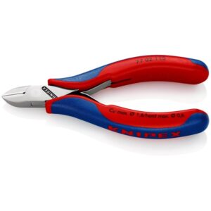 KNIPEX Elektronikk-sidekutter, Med gjennomstukket ledd