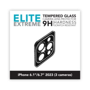 Linocell Elite Extreme Beskyttelse for kameralinsen på iPhone 15 Pro og 15 Pro Max