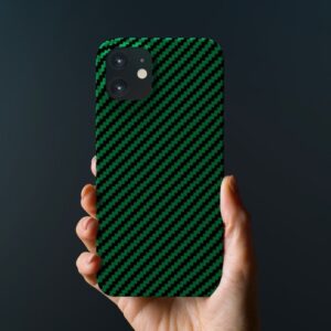 Linocell Premium Kevlar Robust deksel for iPhone 12 Mini Grønn