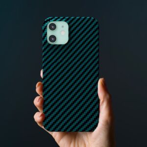 Linocell Premium Kevlar Robust deksel for iPhone 12 og 12 Pro Blå